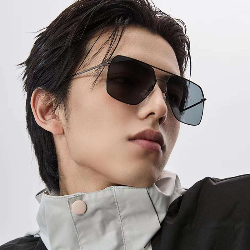 2026 New Fashion Square Polarized Men, High-end Metal Frame Sun Protection Sunglasses for Men Wholesale