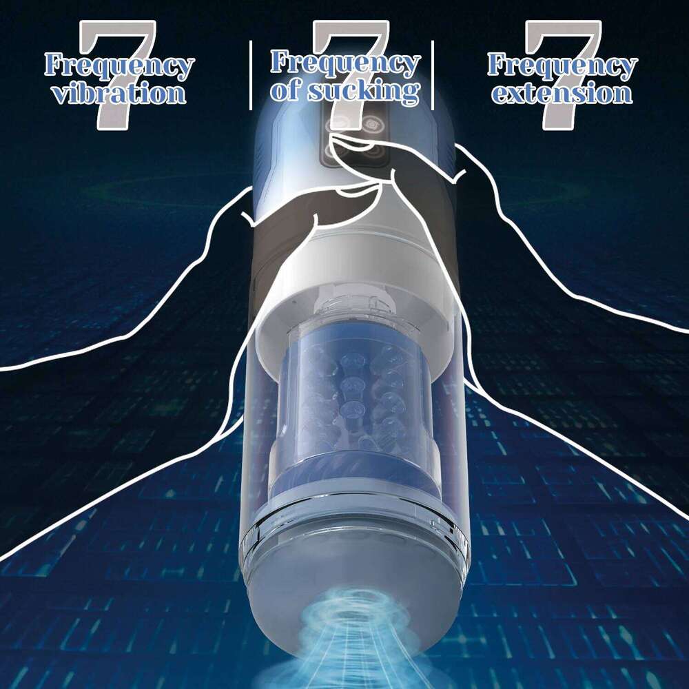 Male Masturbator Penis for Men Vacuum Pump 7 Thrusting Vibrating Sucking Adult Mens Sex Machines Blowjob Toys Z260312