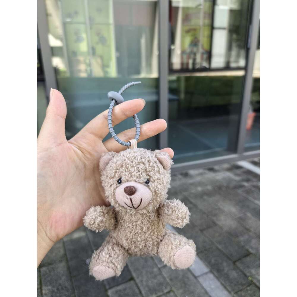 Bag pendant camera brown bear backpack plush toy keychain small car doll bag accessory