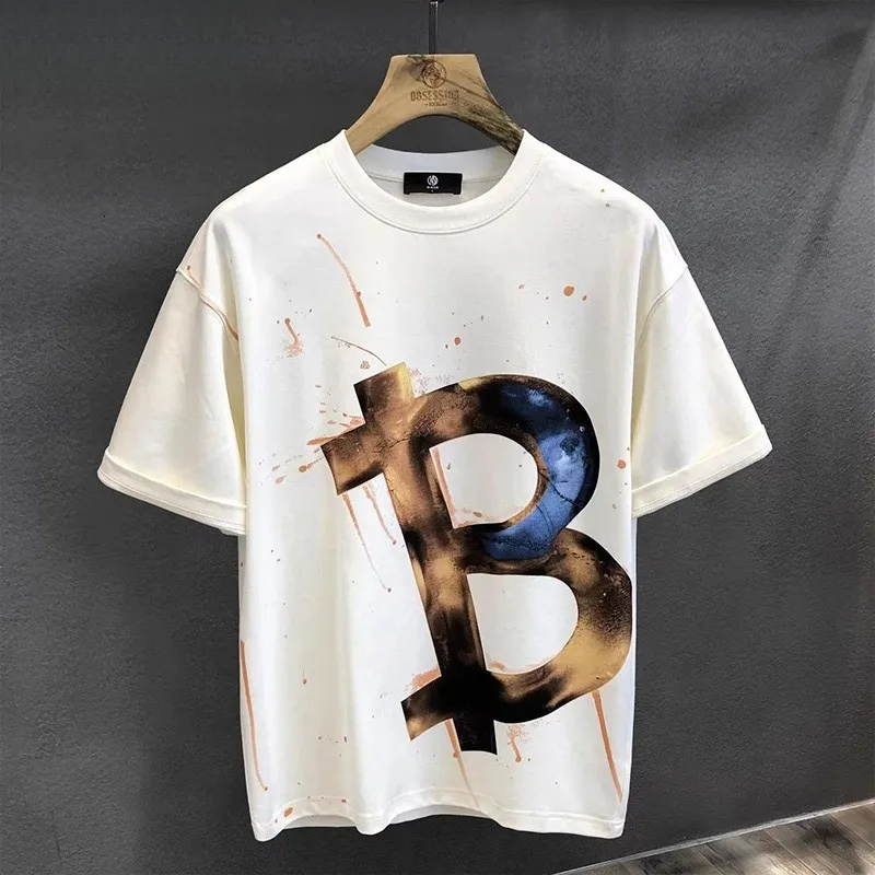 Supzoom New Arrival Summer High Street Splash Ink Printing Neutral O-neck Casual Heavy Texture Cotton Ins Loose Men T shirt ddmythur