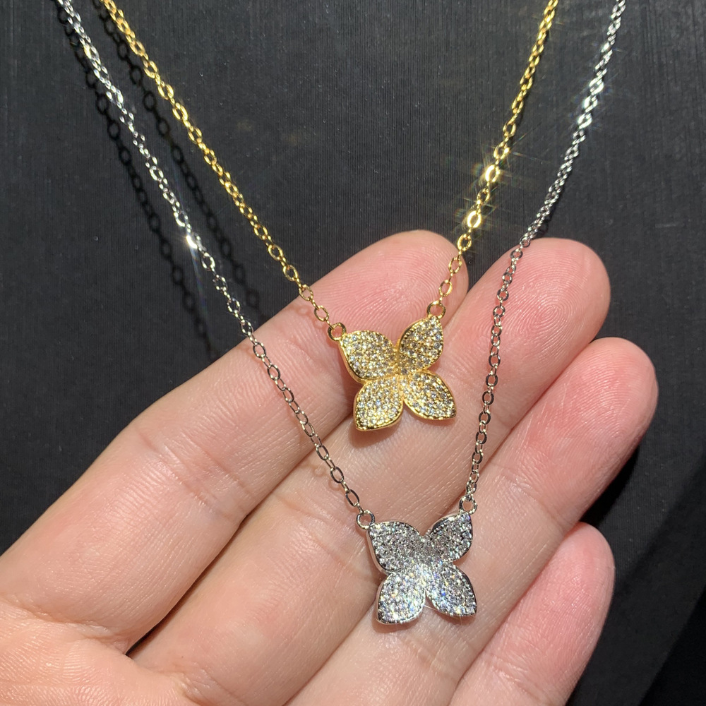 The Minimalist Design Of The Lucky Silver Clover Necklace Is Perfect For Layering And Gifting Exquisite Necklaces To Fashion Enthusiasts