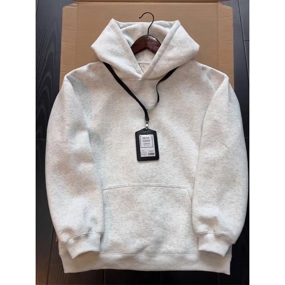 Trendy Hooded Fleece Sweatshirt Autumn/winter New Model Slimming And Warm Hoodie For Men Designer Hoodie And Women Trade Loose Casual Top
