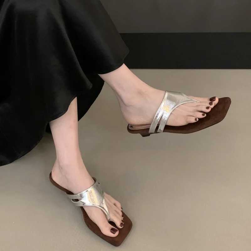 Bailamos Women Clip Toe Sandals Women Mid Heels Shoes FAshion Beach Designer Summer Cozy Pumps Slides Shoes K260312