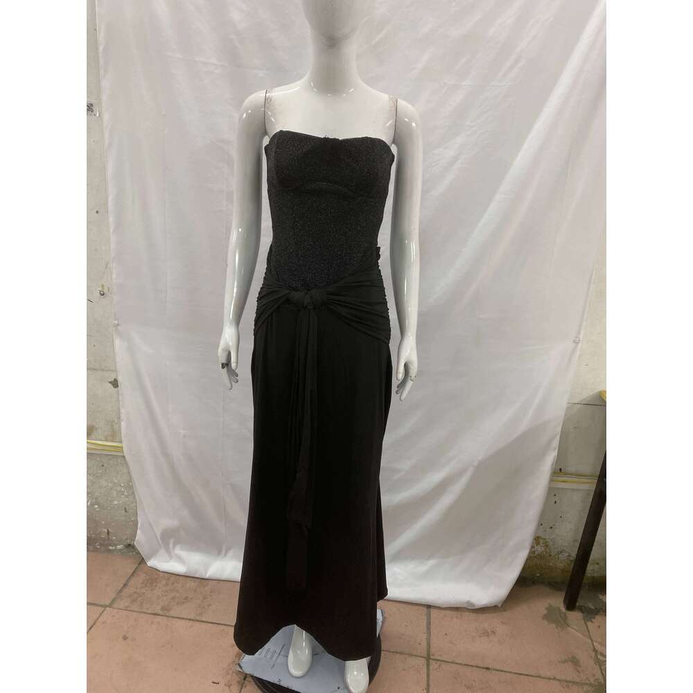2026 New Strapless Bodycon Dress Ruched Details Zipper Closure Sexy Evening Gown Slim Fitting Spring Summer Formal Wear C260312