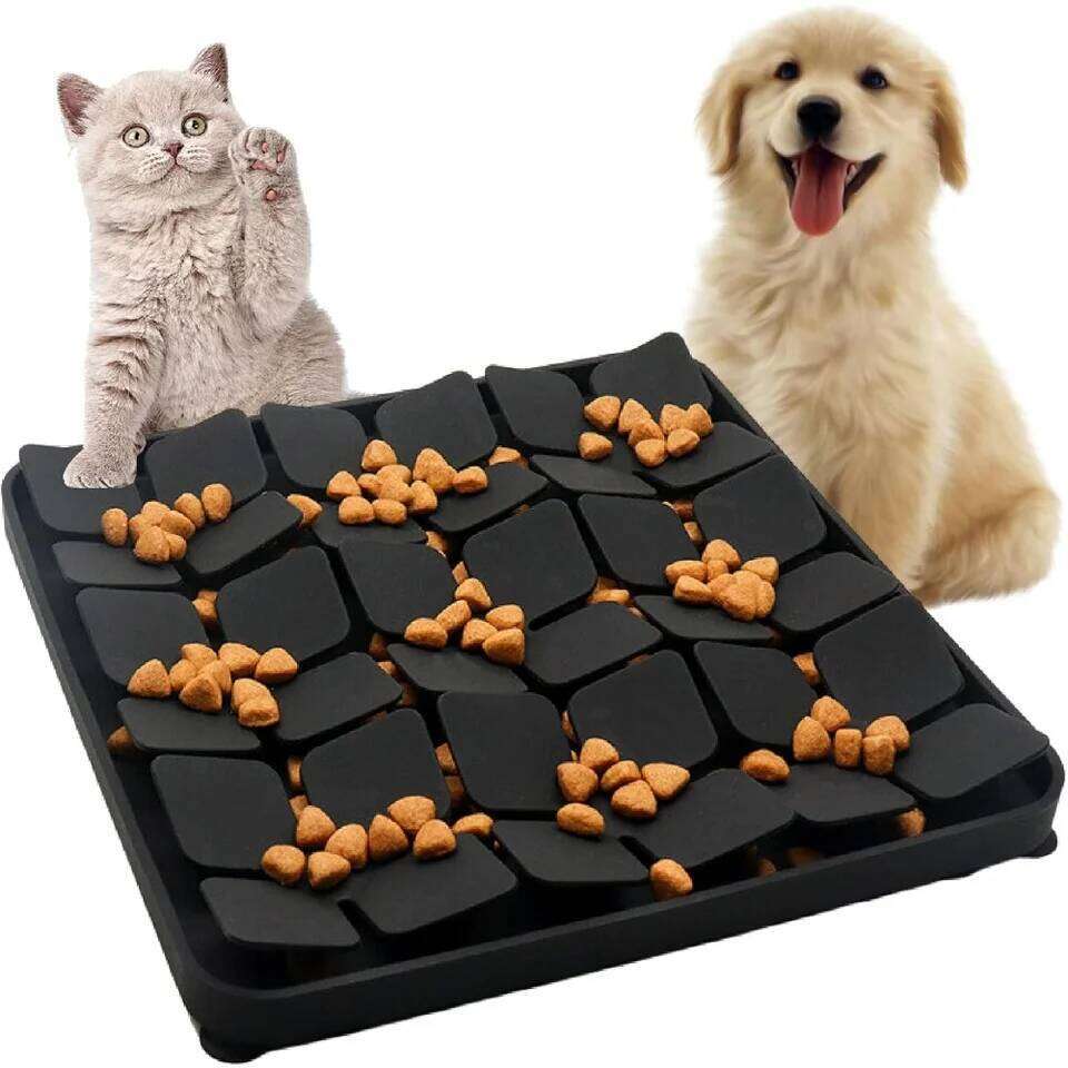 Dog Food Slow Feeder Sniff Mat with Suction Cup for Train Your Dog's Senses Anti-choking Silicone Snuffle Mats Pet Accessories 26Y0312
