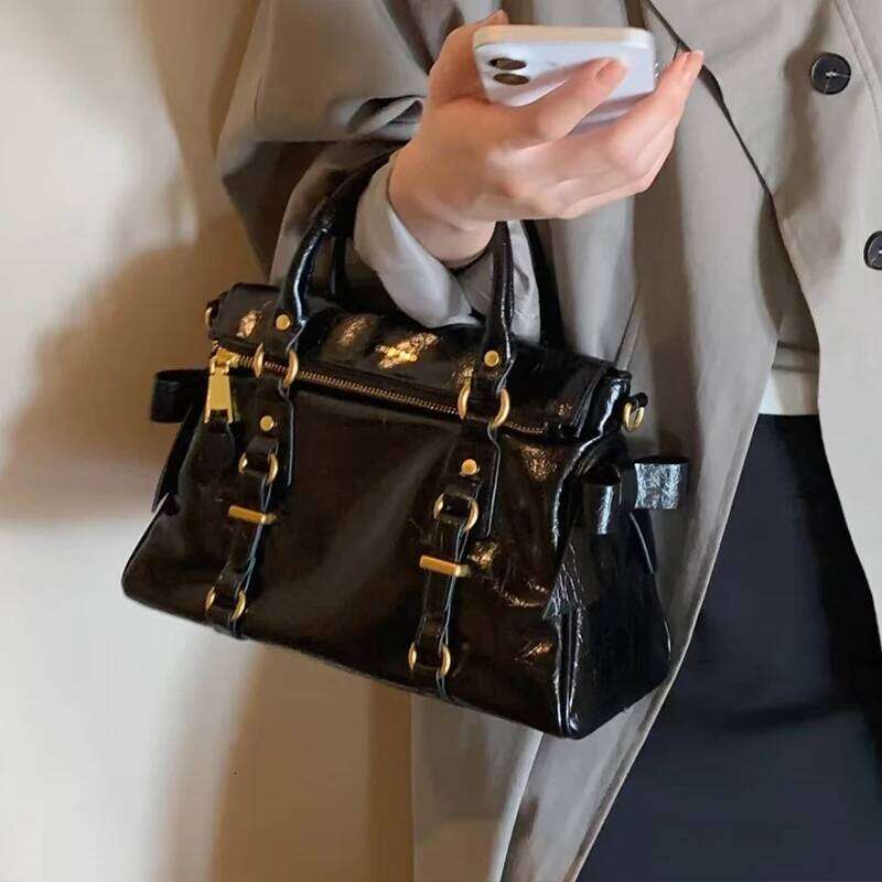Brand Women S Large Capacity Handbag Korean Fashion Shoulder Crossbody High Quality Leisure Commute Tote Bag Golden Hardware XIU LAI SI
