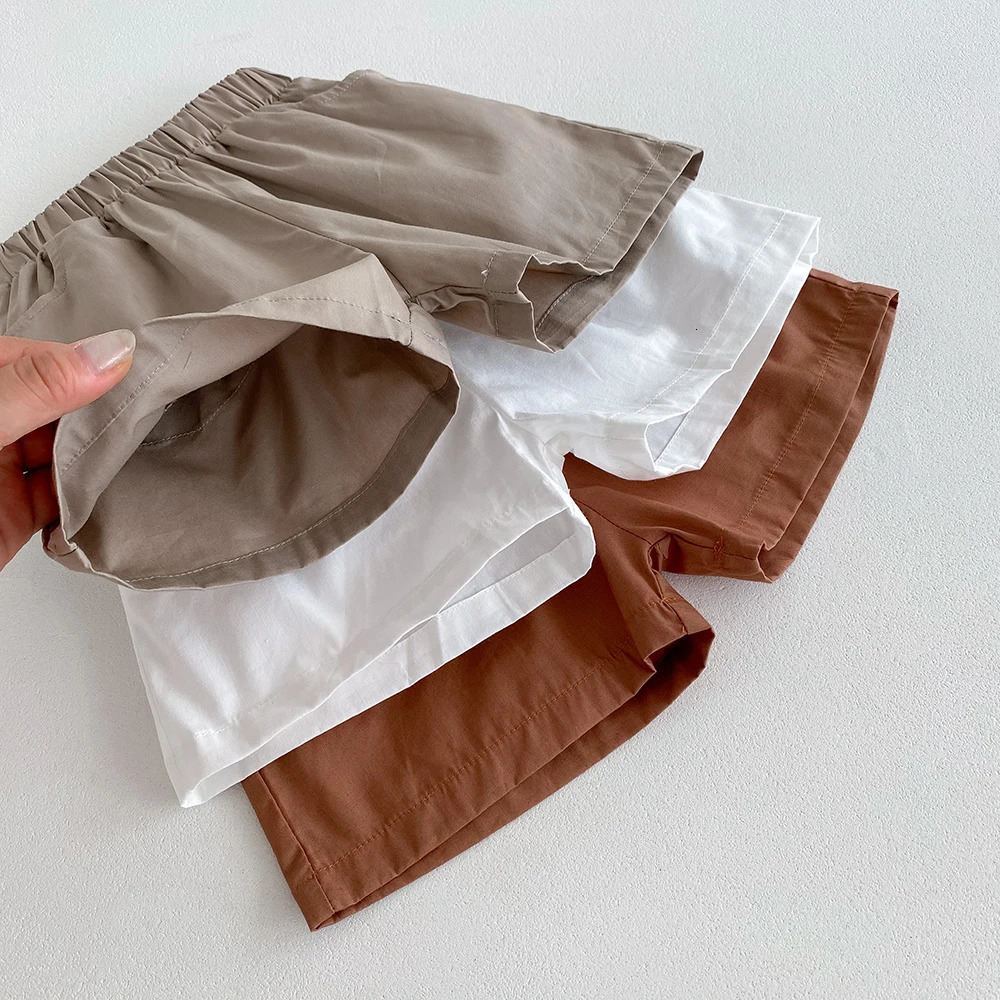 Vintage Baby Girls Boys Shorts Summer Cozy Cotton Breathable 3 Pockets n Kids Short Pants Children Bloomers 260311