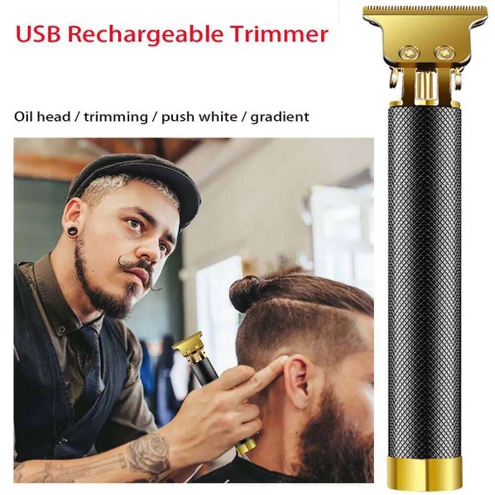 USB Rechargeable Electric Clipper, Cordless Set For Hair Cutting, Professional Shaver Trimmer Beard C260312