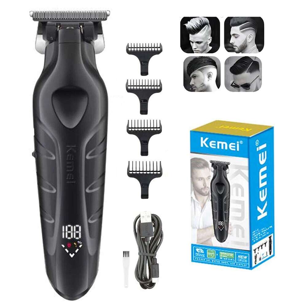 Kemei KM-2269 Clipper Professional Electric Rechargeable Barber Cordless Trimmer Type-c Hair Cutting C260312