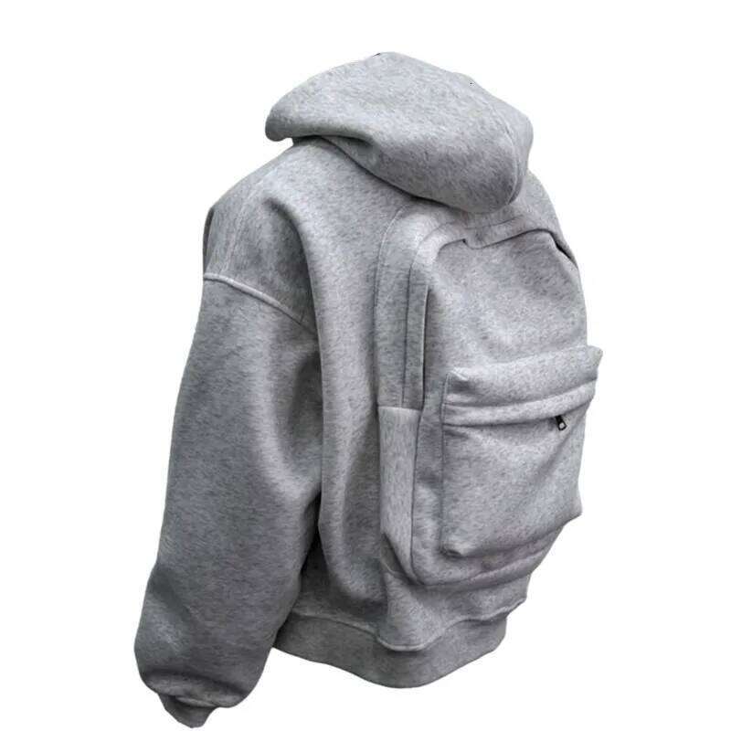 New Outdoors backpack Men's Sports and Leisure Loose Hooded Zipper Sweatshirt Traveler cardigan Jacket