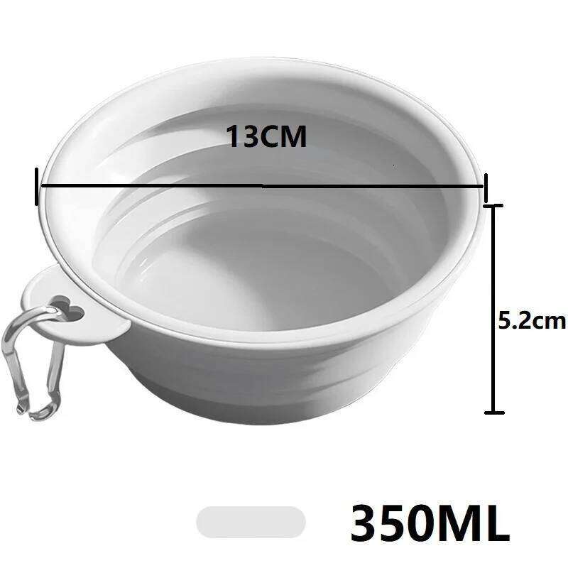 350ML Folding Dish Collapsible Pet Dog Cat Water Bowl Drinking Fountains for Dogs 26Y0312