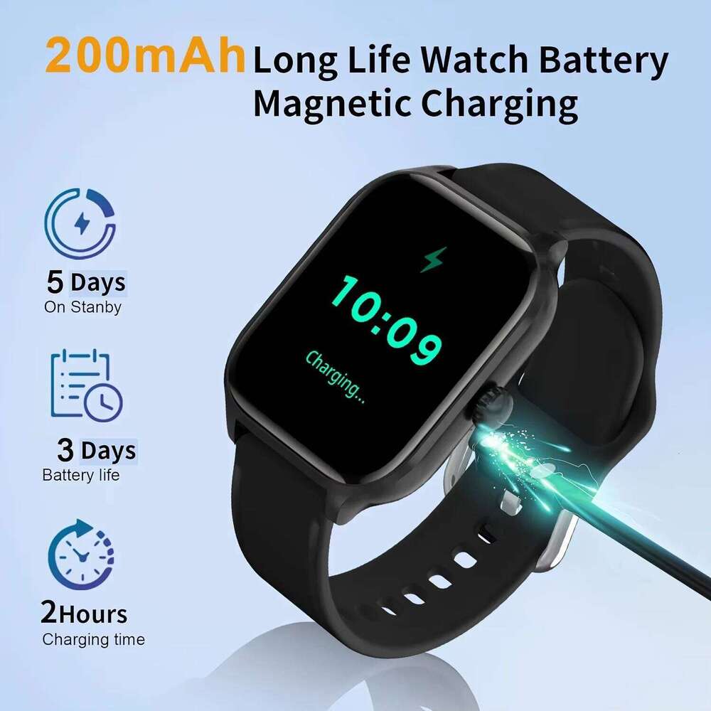 LAXASFIT Fashion Smart 2.01-inch HD Bluetooth Calling Custom Watch Faces Music Player Men and Women New 2025 smartwatch