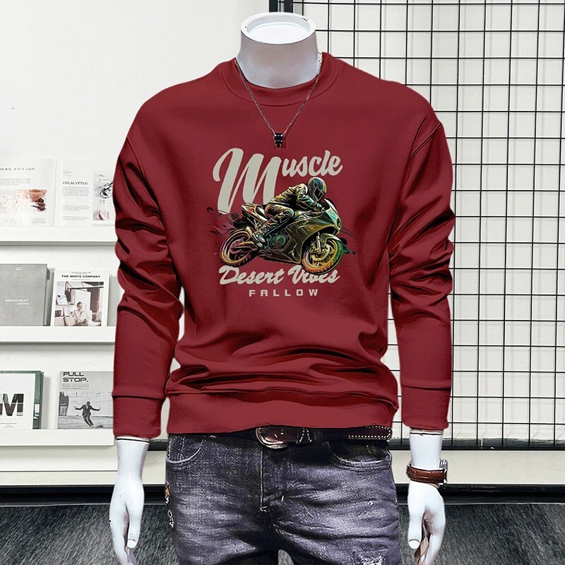 Men's Swetshirt New Utumn Men's Fshion Trendy Designer Hoodie Printed Long-sleeve Top Spring Nd Utumn Men's Jcket