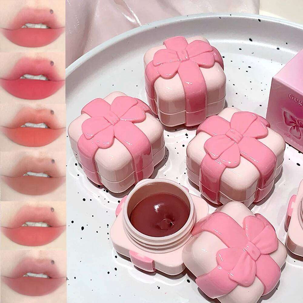 Gege Bear Velvet Matte and Balm, Versatile Two-in-One Lip Multi-Use Cheek Blush Balm for a Effortless Application W260311