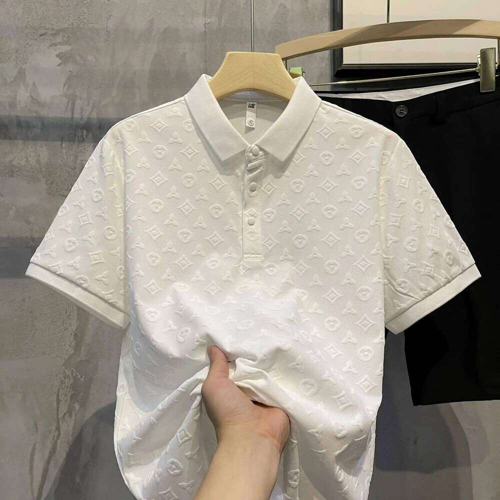 POLO shirt summer new comfortable and breathable youth slim-fit lapel short-sleeved T-shirt 26H0312