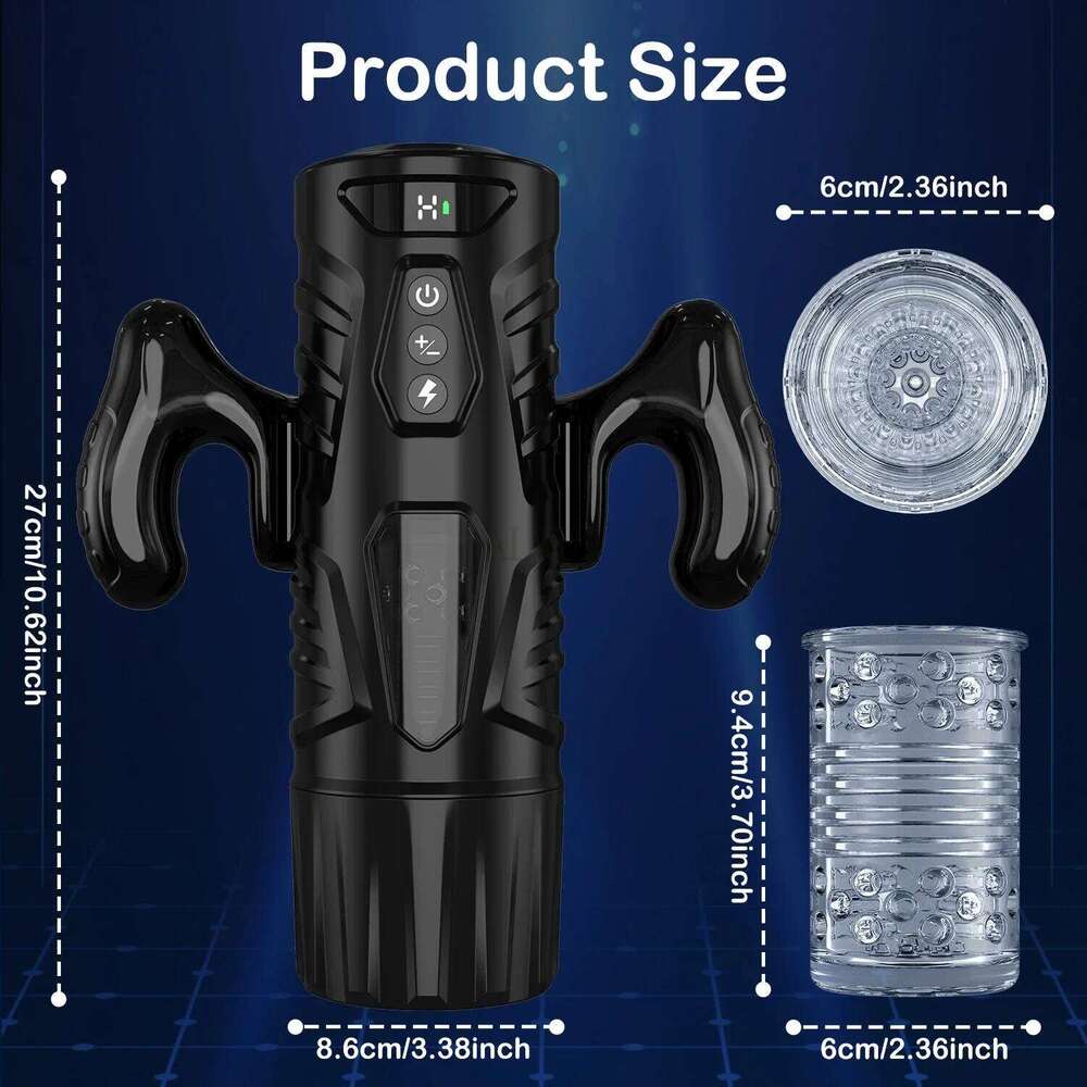 Automatic Telescopic Male Masturbator 7 Thrusting Rotating Modes Pocket Pussy Blowjob Sex Machine Penis Pump Piston Mastubator Z260312
