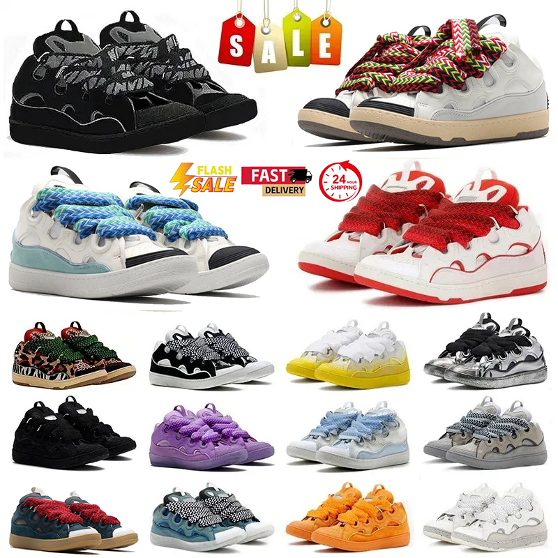 Designer Leather Curb Sneakers Dress Shoes For Men Women Extraordinary Casual Platform Sneakers Graffiti Leopard Outdoor Mens Trainers Big Size