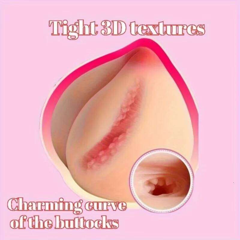 Peach Vacuum Pocket Male Masturbator Cup Realistic Soft Pussy Artificial Vagin Massager Masturbation Adult Sex Toys for Men 18+ Z260312