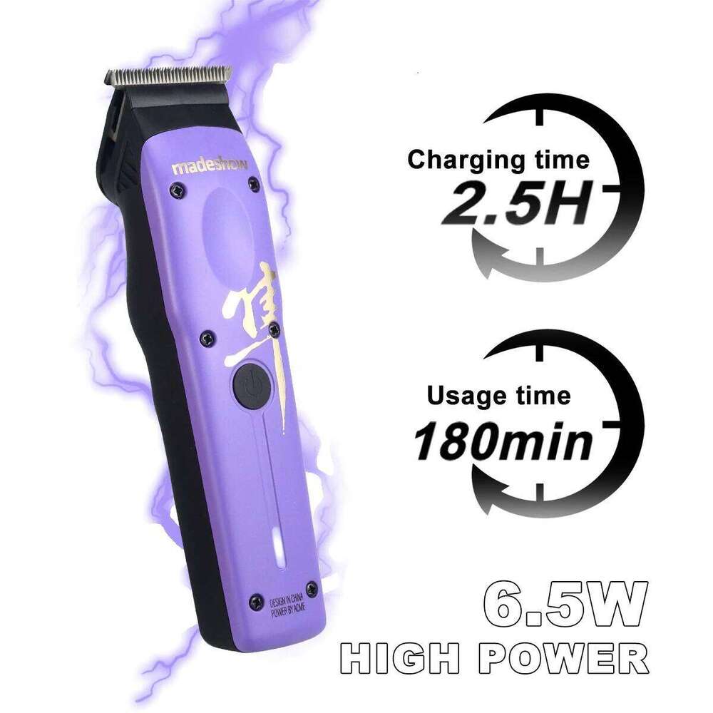 Madeshow M16 for Men Professional DLC Blade Zero Gapped 6500RPM Low Noise DC Motor Hair Trimmer Finishing Machine C260312