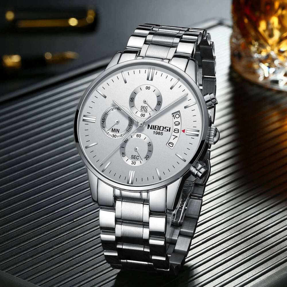 NIBOSI Fashion Mens Watches Top Brand Luxury Famous Casual Men's Dress Watch Military Quartz Wristwatches Saat Relogio Masculino