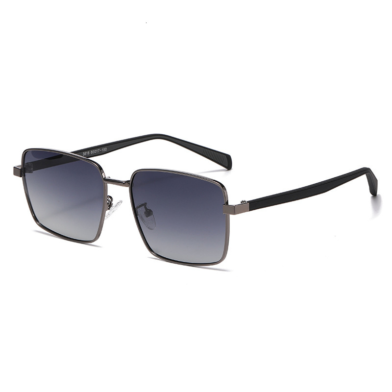 2026 New Men's Fashion Square Frame Simple Driving Sunglasses Polarized Glasses for Fishing