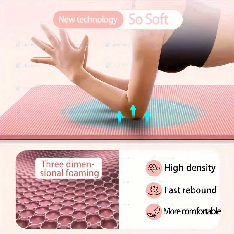 10/15MM Thick NBR Yoga Mats Anti-slip Sport Fitness Mat Blanket For Exercise Yoga And Pilates Gymnastics Mat Fitness Equipment M260312