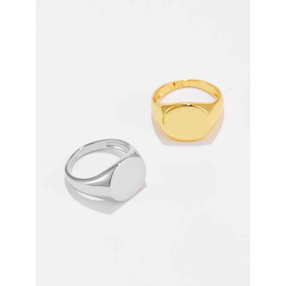 DPLAOPA Women 925 Sterling Silver Circle Ring 2024 Simple Fine Fashion Original Designed Party Anniversary Gift Jewelry H260312