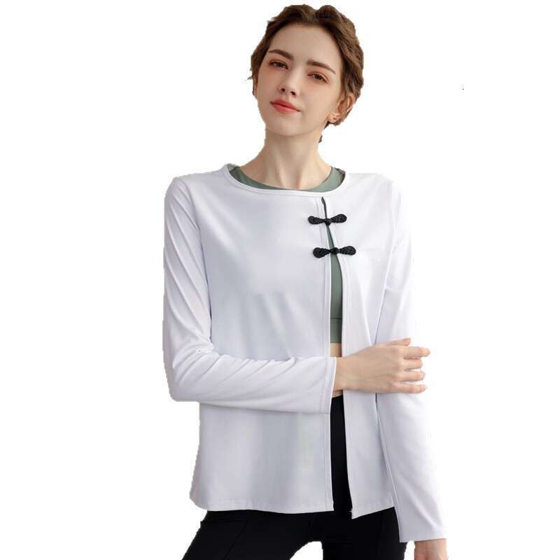 Chinese-style yoga clothing, fairy-style sports shockproof bra, shapewear tank Designer top for gym and Pilates