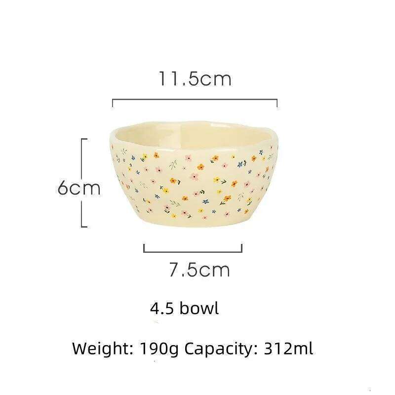 Porcelain Dinner Plate Soup Creative Hammered Pattern Creamy Flat Individual Cereal Bowl Western Style Tableware Home Kitchen Dining Must-Have Dish