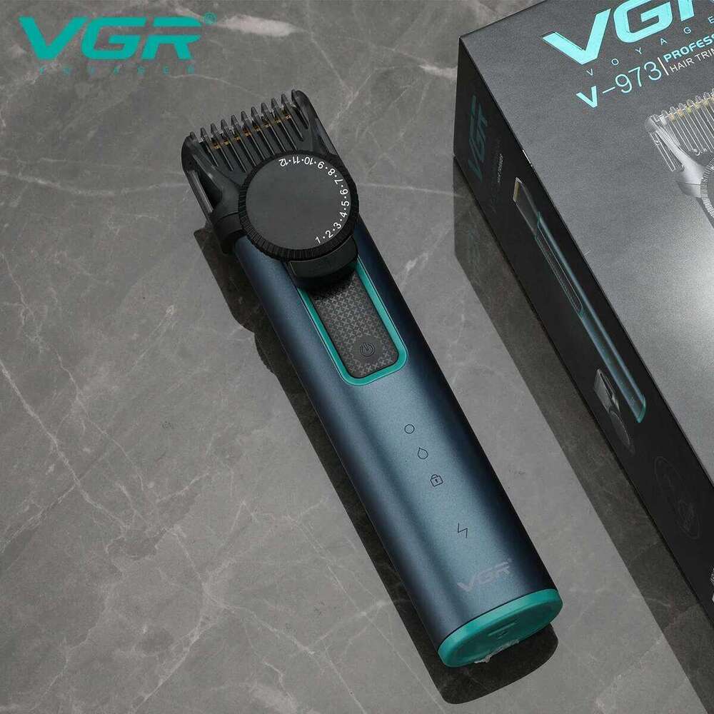 VGR Adjustable Beard Trimmer Electric Clipper Waterproof Hair Cutting Rechargeable Haircut Machine For Men V-973 C260312