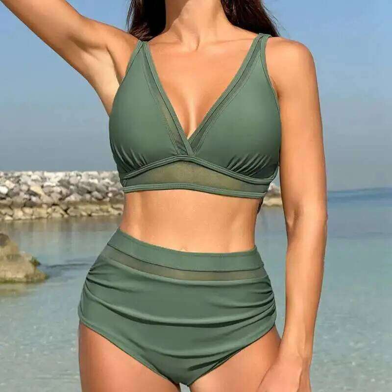 Cover Belly Swimsuits Sexy Bikinis Push Up Women's Swimwear For Female Beach Swimming Wear Bathing Suits Bikini Set Pool Bather Y260303