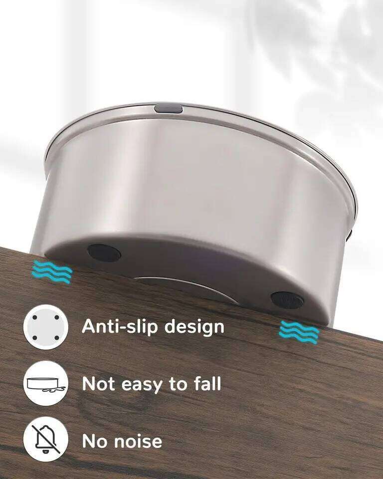 3L Stainless Steel No Spill Non-Slip Slow Dog Bowl Water Feeder Dispenser for Medium Large Dogs 26Y0312