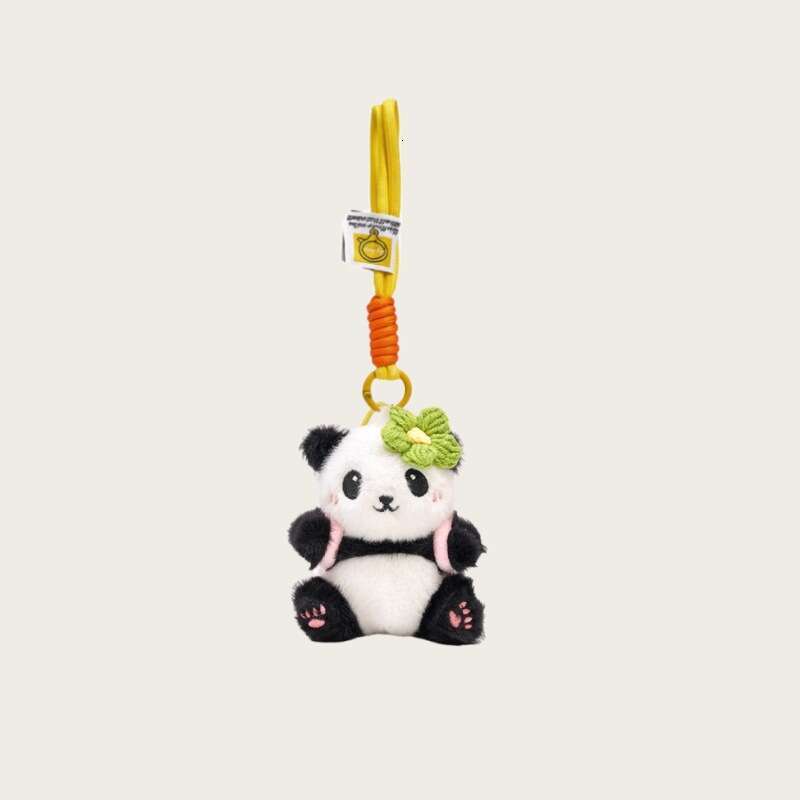 Chengdu Backpack Panda School Bag Gift Toy Car Keychain Plush Pendant for Female Students