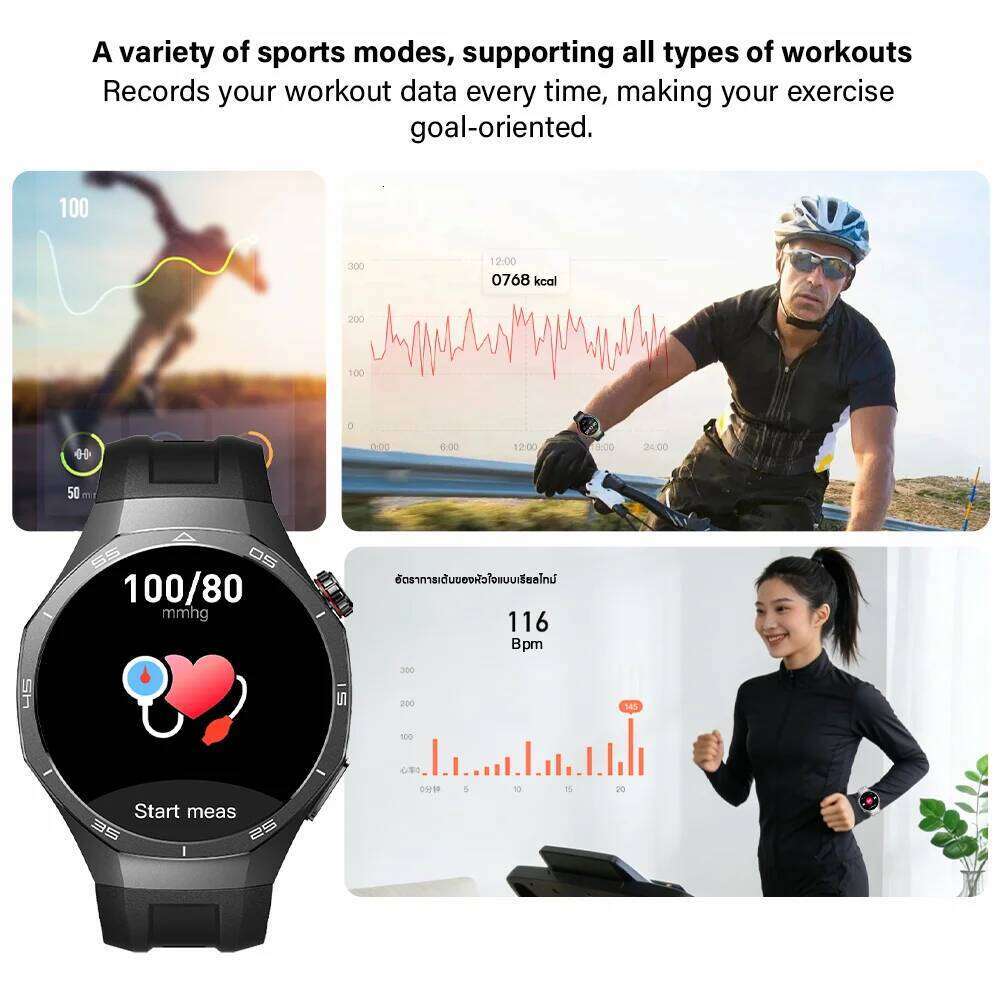 LAXASFIT Business Smartwatch Bluetooth Calling DIY Faces Message Notifications Sedentary Reminders 2026 New Smart Watch