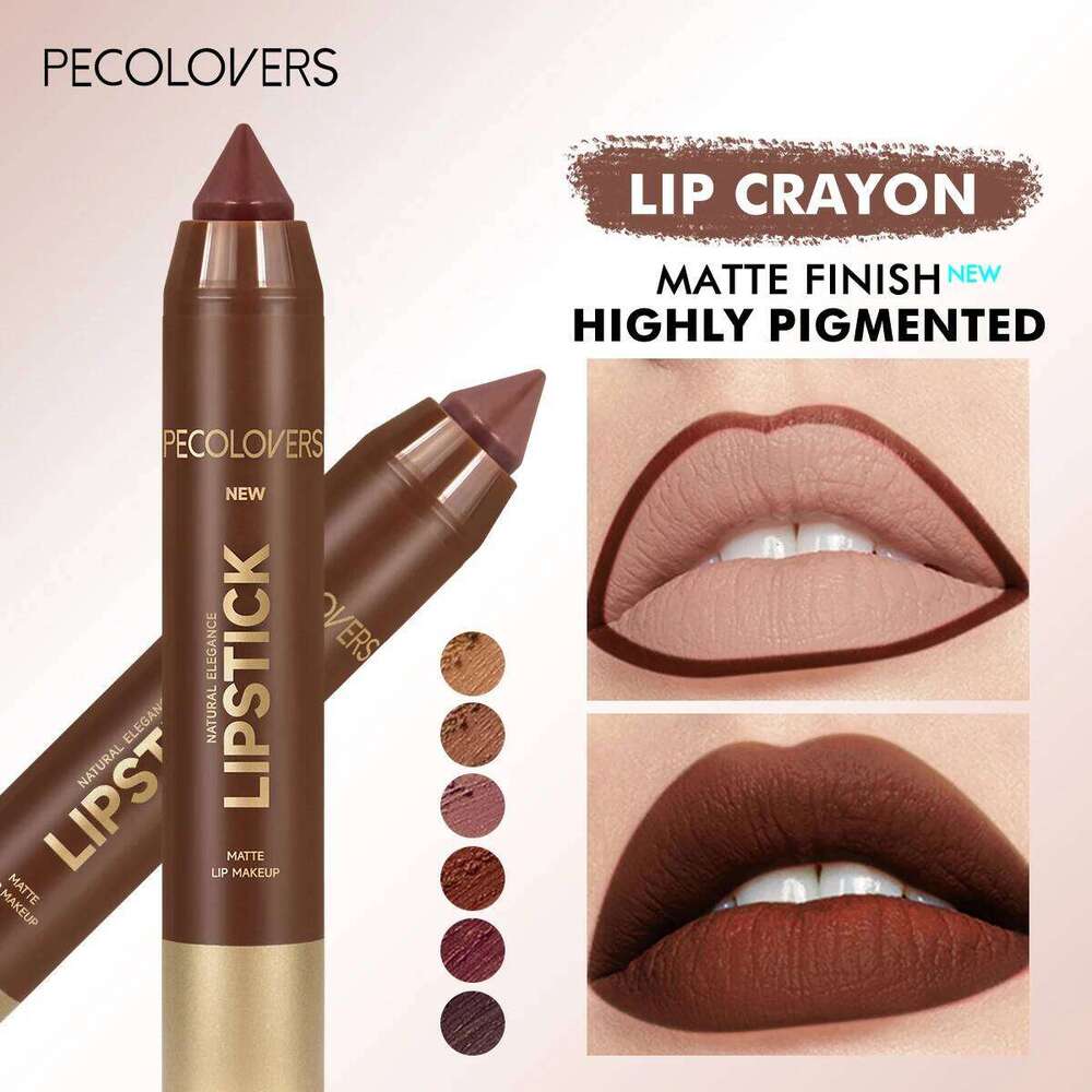 1PC Smooth Lipstick, Long Lasting, Waterproof, High Pigment, Daily Use, Lip Makeup W260311