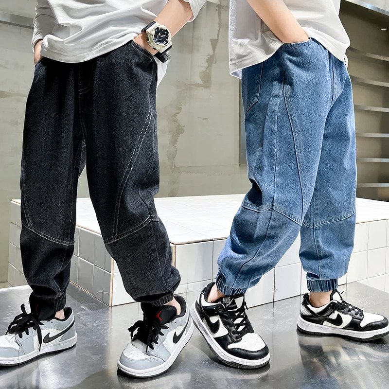 Big Boy Jeans Casual Fashion Cool Childrens Pants Boys Baggy Summer Clothing Teenagers Comfortable Fit Kids 260311