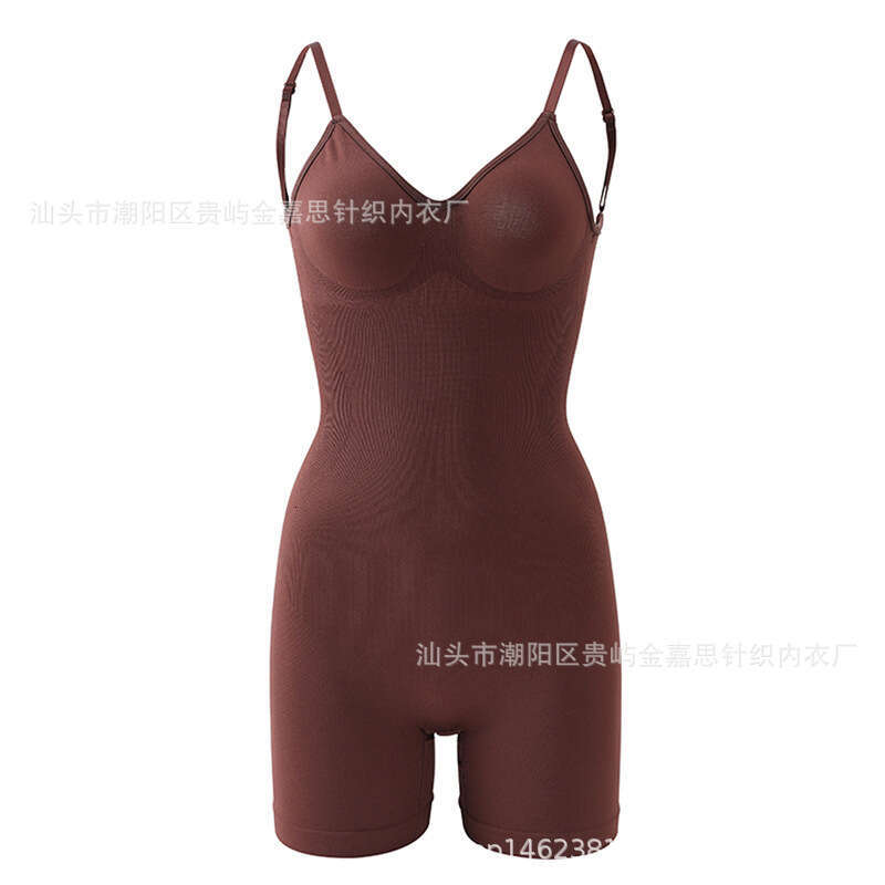 Women Shapewear Bodysuit High-Elasticity V-Neck Body Shaper with Deep Back Cut for Tummy Control and Butt Lifting