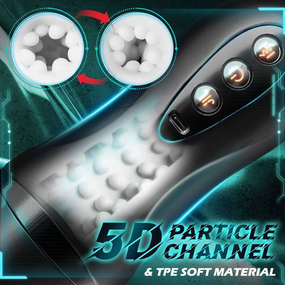 Masturbation Heating Stimulation Vibrator Sexy Voice Free Portable Bracket Suction Cup Pocket Pussy Men's Sex Toy For Z260311