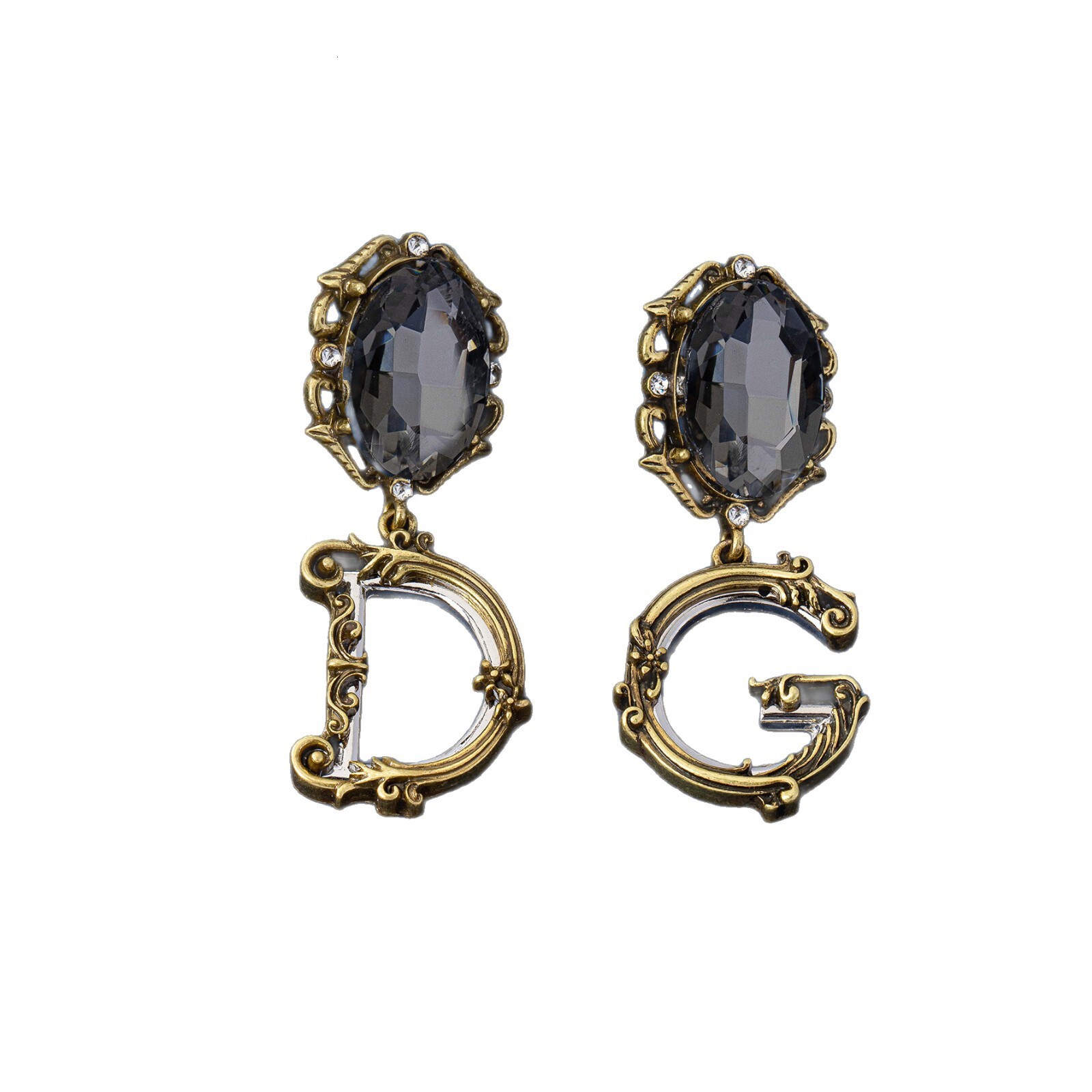 Luxury Brand Designer Jewelry Luxury Brand Designer Jewelry Vintage Crystal Palace Style Retro Earrings For Women, Hong Kong Style Light Luxury Exagge