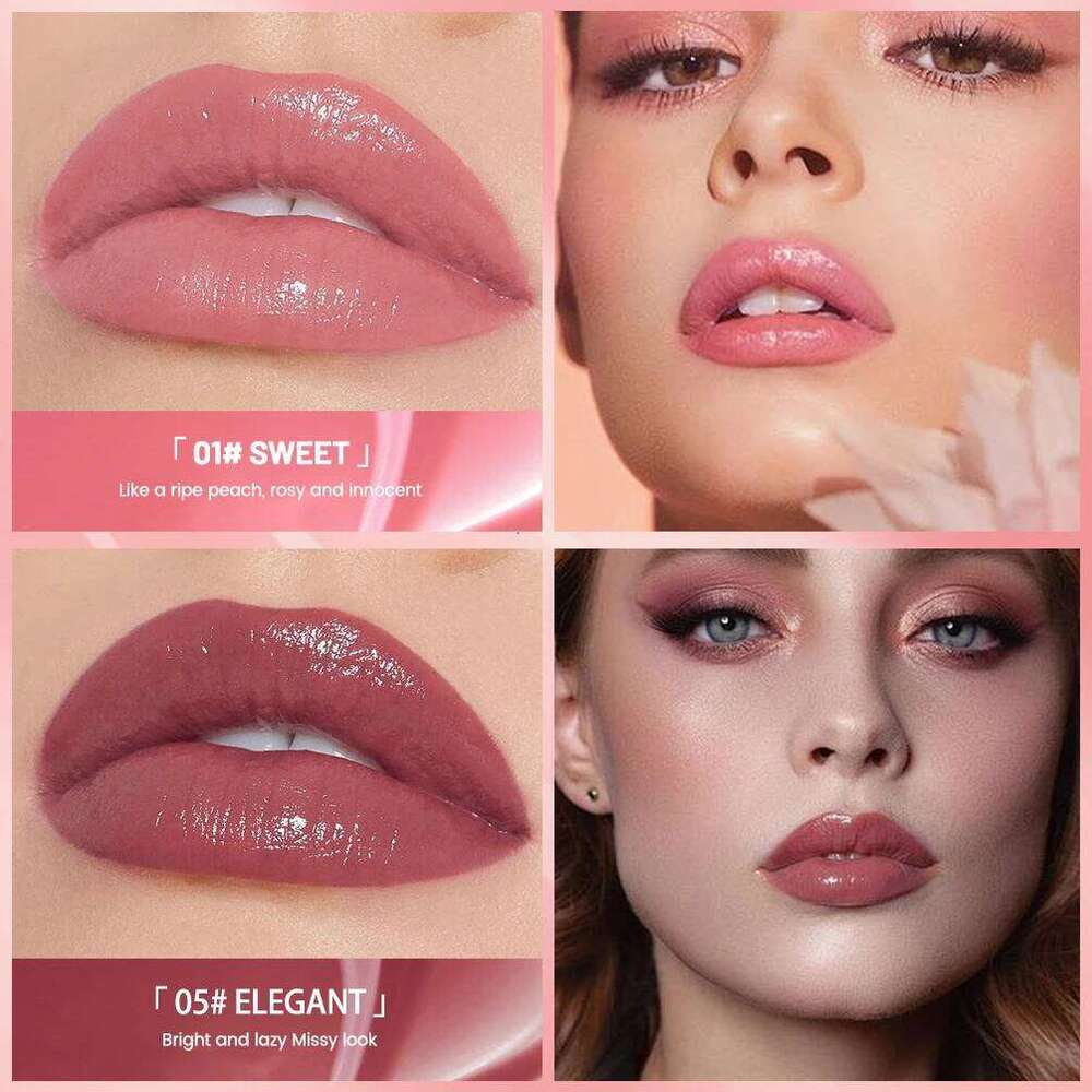 QIBEST Watery Glaze Moisturizing Long Lasting Sexy Red Liquid Lipstick Mirror Glossy Lip Gloss Tint Cosmetic For Women W260311