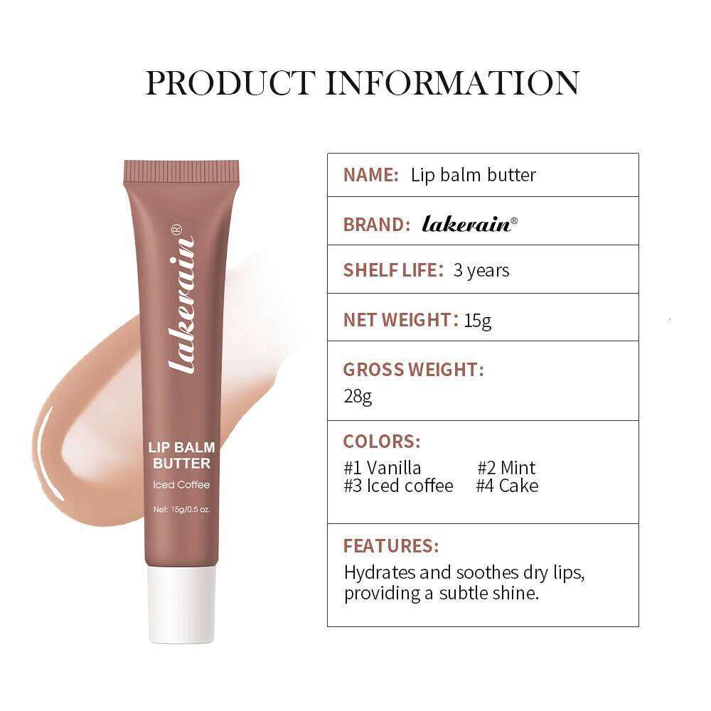 Shine Hydration Sheer-Tinted Butter Balm-Conditioning Mask and Balm for Instant Moisture, Soothing Lip Care W260311