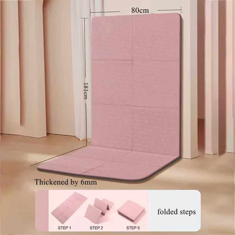 183x60x08cm Non-Slip Yoga Mat Eco Friendly FoldingFor Pilates Floor Workouts Foldable Travel Fitness Exercise Double Sided M260312