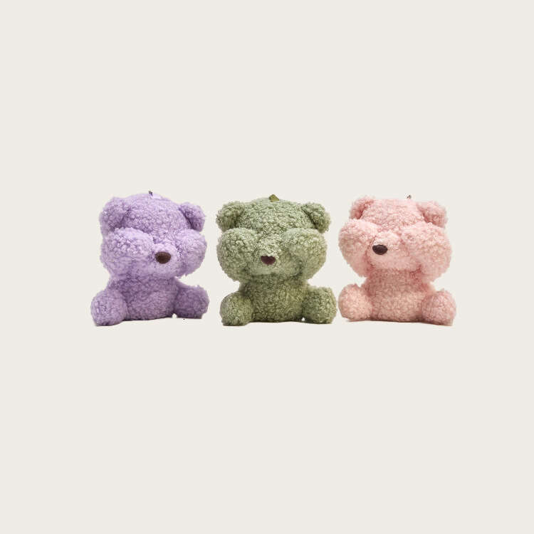 Internet Celebrity Teddy Shy Toy Bear Doll Pendant Plush Car Keychain Gift Backpack School Bag Decoration