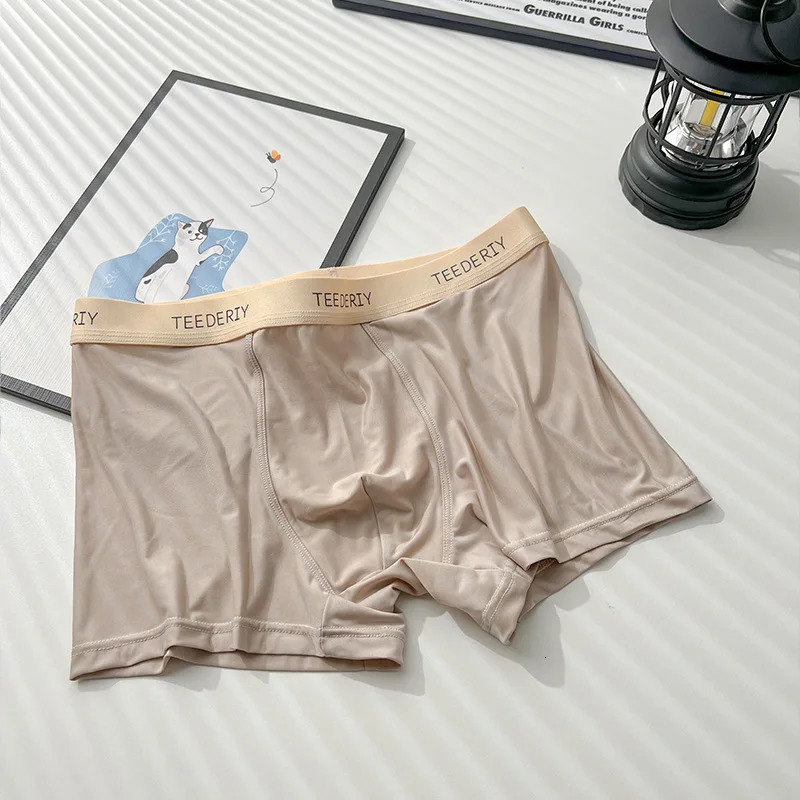 3pcslot Mans Boxers Comfortable Men Undershorts Modal Ice Silk Homme Underwear Mens Panties Shorts XXL 3XL 4XL 260228