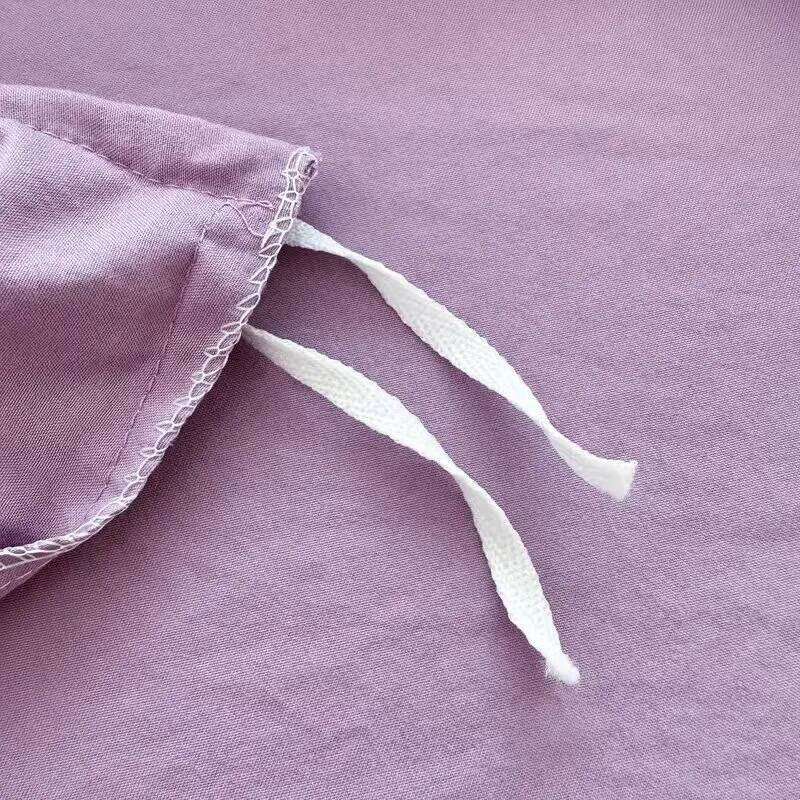 Washed Cotton Solid Color four Piece Set bed sheet 1 duvet cover 2 pillowcases H260312