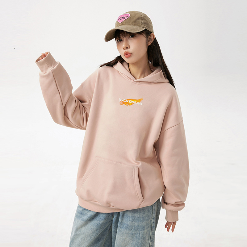 Style 3D Fireball Print Hoodie Designer Hoodie Spring New Couple Loose Hoodie Trendy Brand Jacket