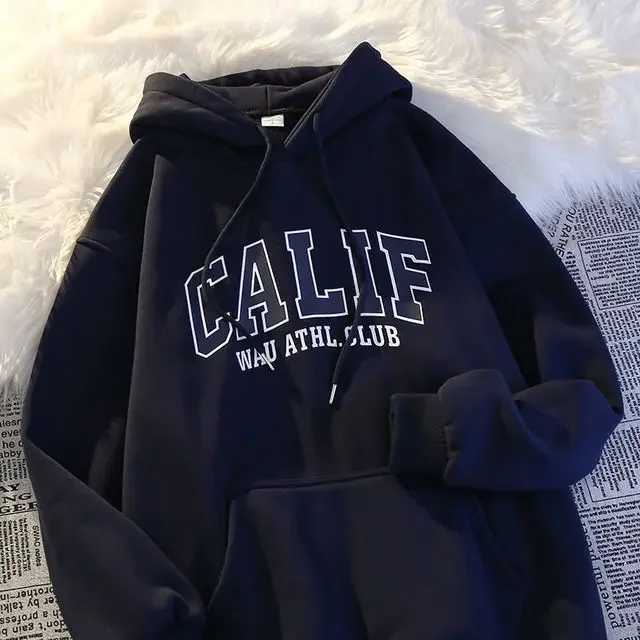 Men And Women Winter Sweatshirt Print Hooded Pullovers Korean Fashion Loose Casual Hoodies Fleece Pullover Women Clothing M260312