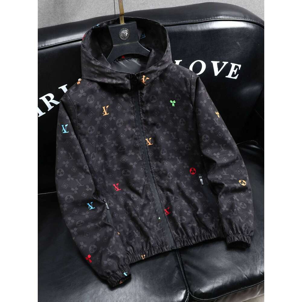 Trendy Men's Jaet Casual Faionable Large Size Spring Autumn Outerwear Polyester Nylon Cosite Fiber Windproof Zipper