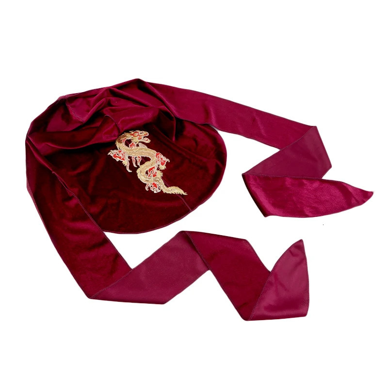 Mens Dragon Pattern Velvet Durags Bandanas Headwear DuRag Turban Hat Headband Breathable Head Wraps With Long Tail 260304