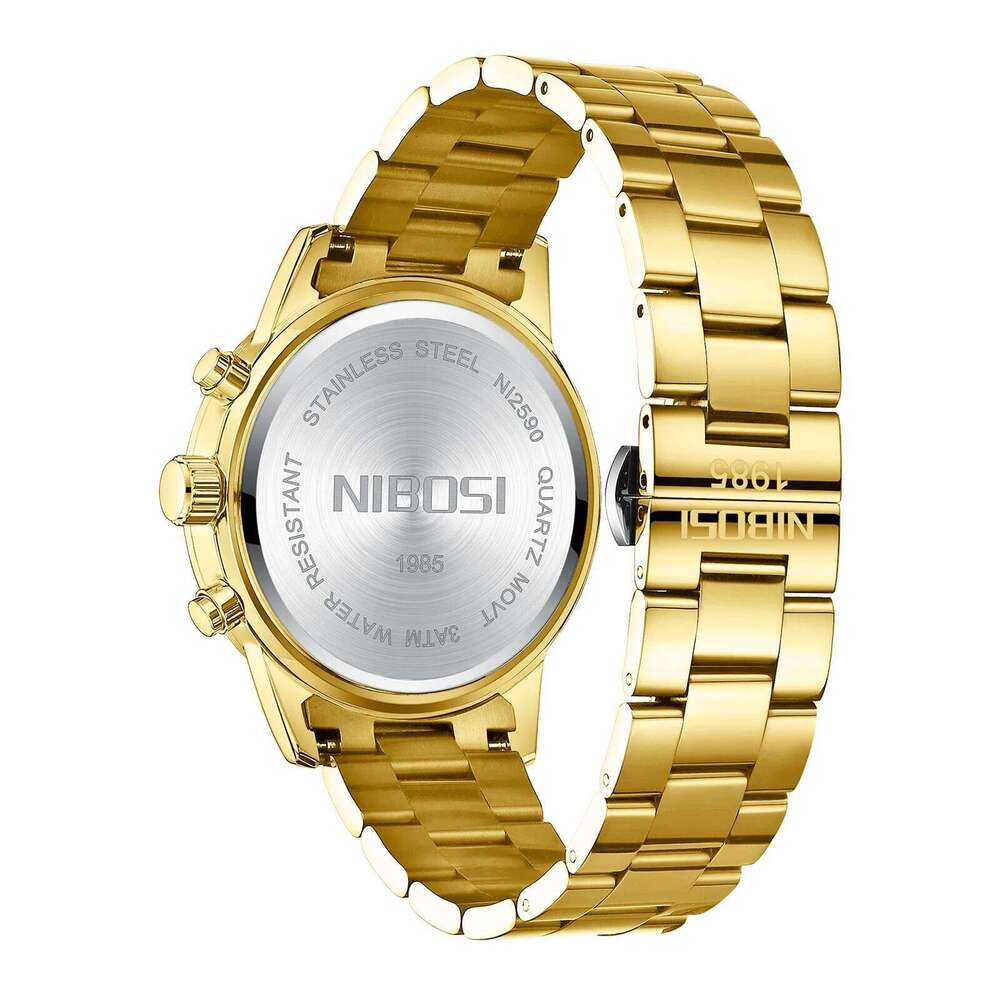 NIBOSI 2025 New Men's Top Brand Luxury Quartz Watches For Men Auto Date Speed Chronograph Waterproof Wrist watch Reloj